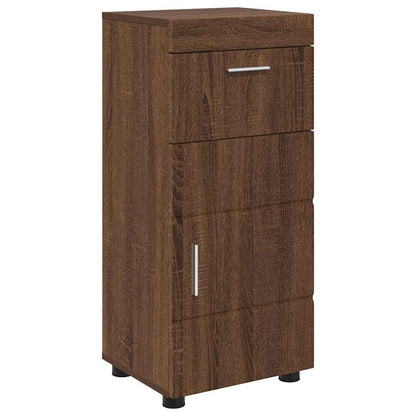 vidaXL Badezimmermöbel-Set TULUM Braun Eichen-Optik Holzwerkstoff