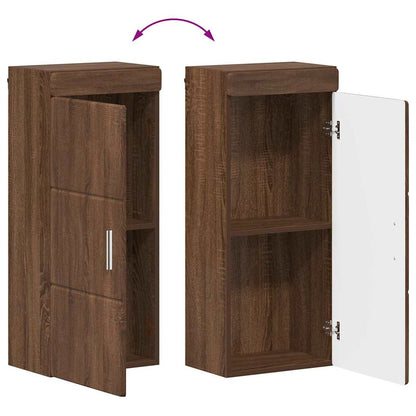 vidaXL Badezimmermöbel-Set TULUM Braun Eichen-Optik Holzwerkstoff