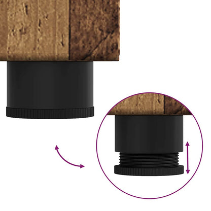 Badezimmermöbel-Set mit Schubladen TULUM Altholz Holzwerkstoff