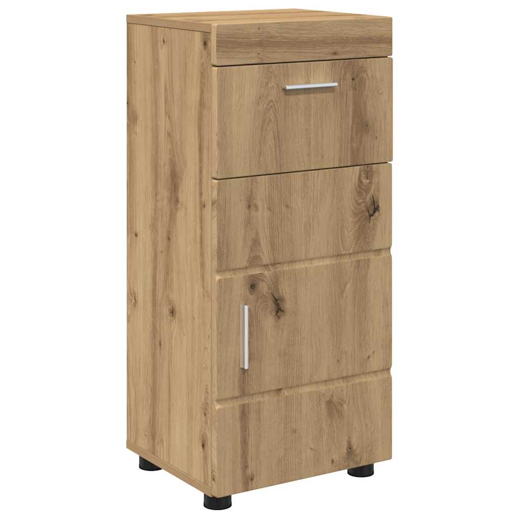 vidaXL Badezimmermöbel-Set mit Regal TULUM Artisan-Eiche Holzwerkstoff