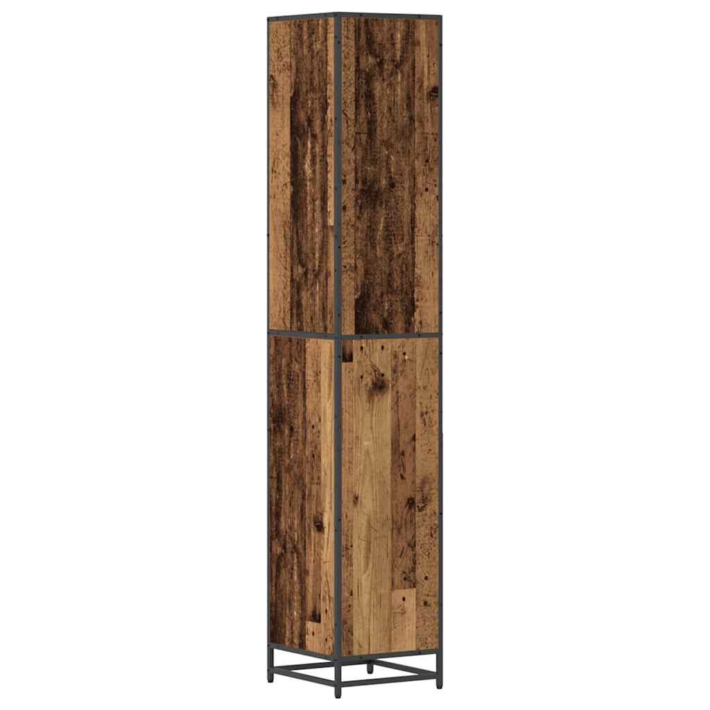 vidaXL Badezimmermöbel-Set Altholz 35 x 37,5 x 188,5 cm Holzwerkstoff