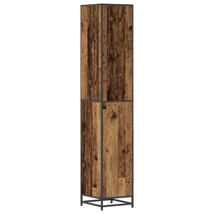 vidaXL Badezimmermöbel-Set Altholz 35 x 37,5 x 188,5 cm Holzwerkstoff