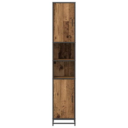 vidaXL Badezimmermöbel-Set Altholz 35 x 37,5 x 188,5 cm Holzwerkstoff
