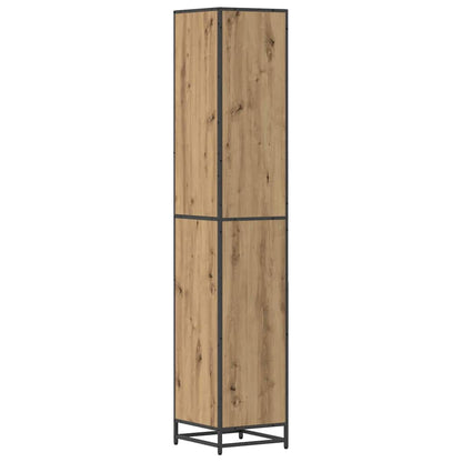 vidaXL Badezimmermöbel-Set mit Tür Artisan-Eiche 35 x 37,5 x 188,5 cm