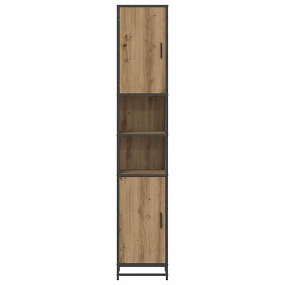 vidaXL Badezimmermöbel-Set mit Tür Artisan-Eiche 35 x 37,5 x 188,5 cm