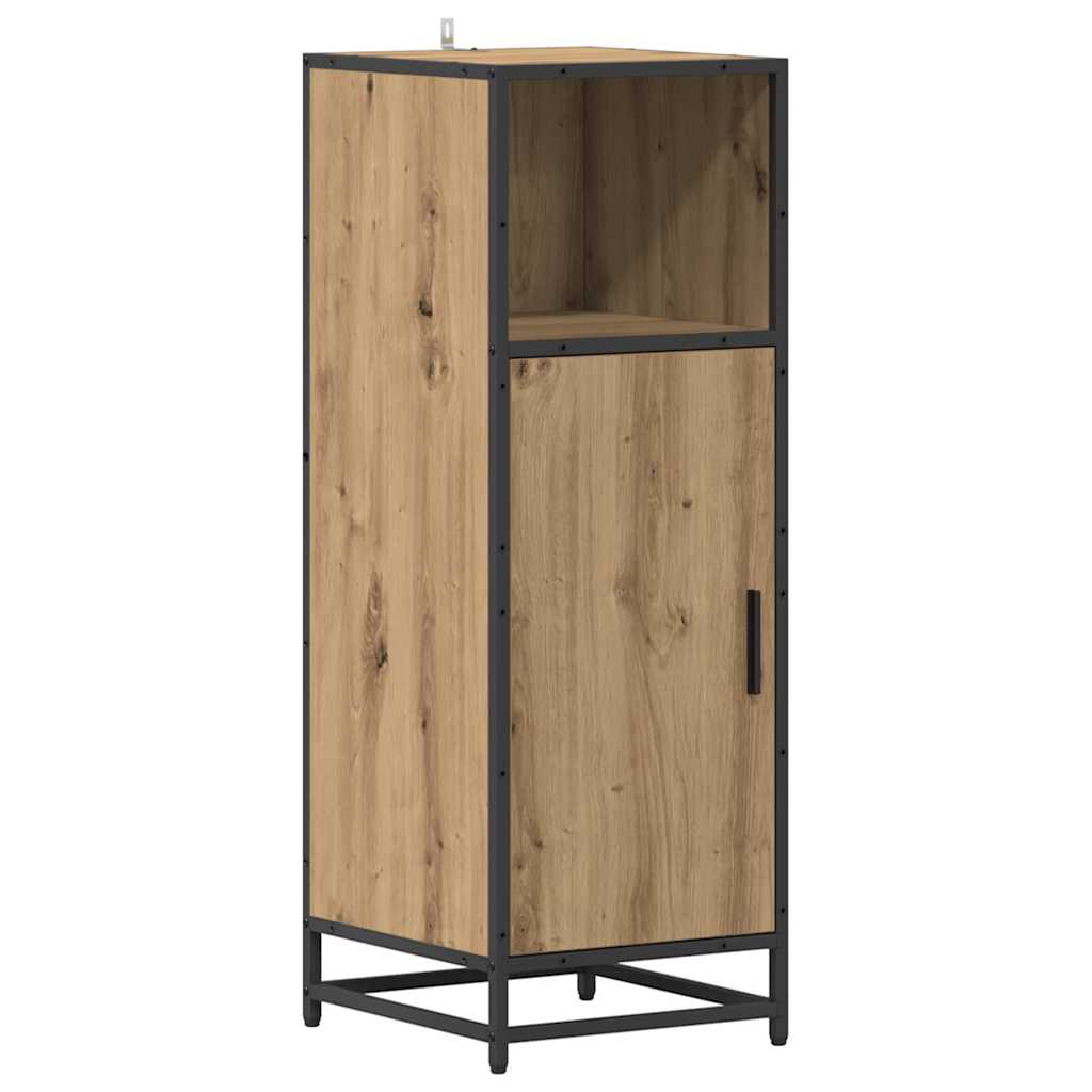 vidaXL Badezimmermöbel-Set mit Regal 4 pcs Artisan-Eiche Holzwerkstoff