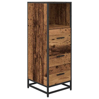 vidaXL Badezimmermöbel-Set mit Schubladen 4 pcs Altholz Holzwerkstoff
