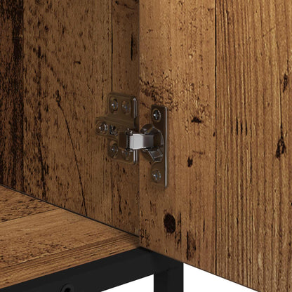 vidaXL Badezimmermöbel-Set mit Regal 2 pcs Altholz Holzwerkstoff