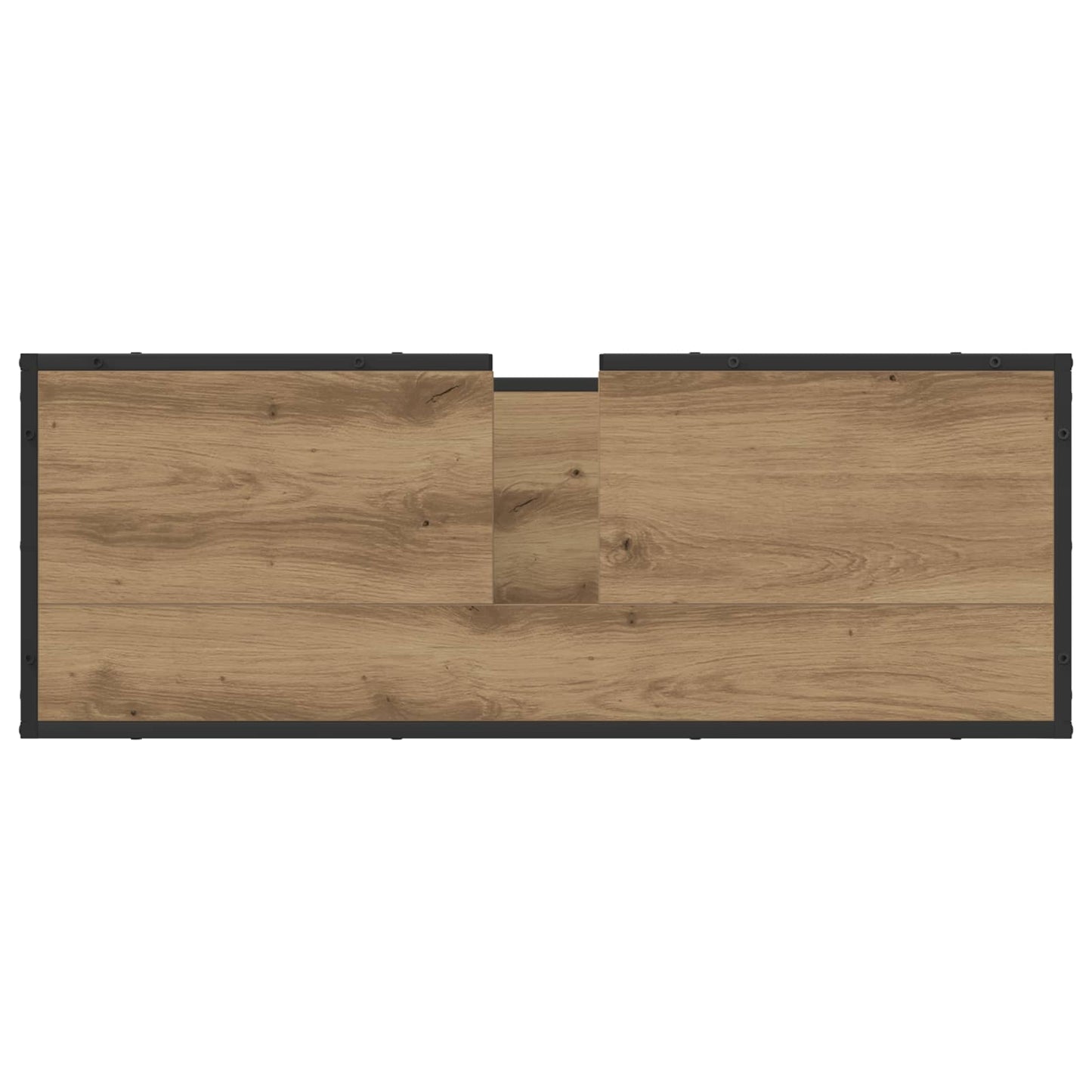 vidaXL Ensemble de meubles de salle de bain avec étagère 2 pcs Chêne Artisan Bois d'ingénierie