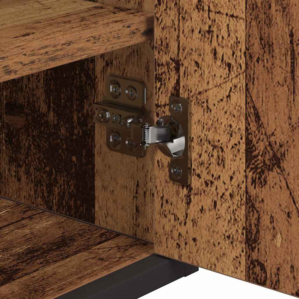 vidaXL Ensemble de meubles de salle de bain avec étagère 3 pcs Bois de récupération Bois d'ingénierie
