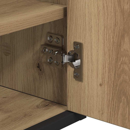vidaXL Ensemble de meubles de salle de bain avec étagère 3 pcs Chêne artisanal Bois d'ingénierie
