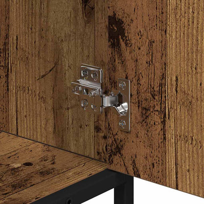 vidaXL Badezimmermöbel-Set mit Regal 2 pcs Altholz Holzwerkstoff