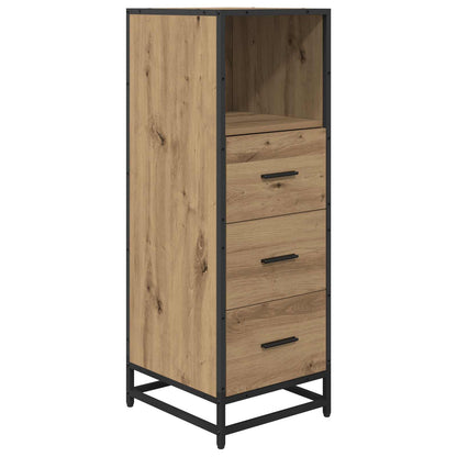 vidaXL Badezimmermöbel-Set mit Regal 3 pcs Artisan-Eiche Holzwerkstoff