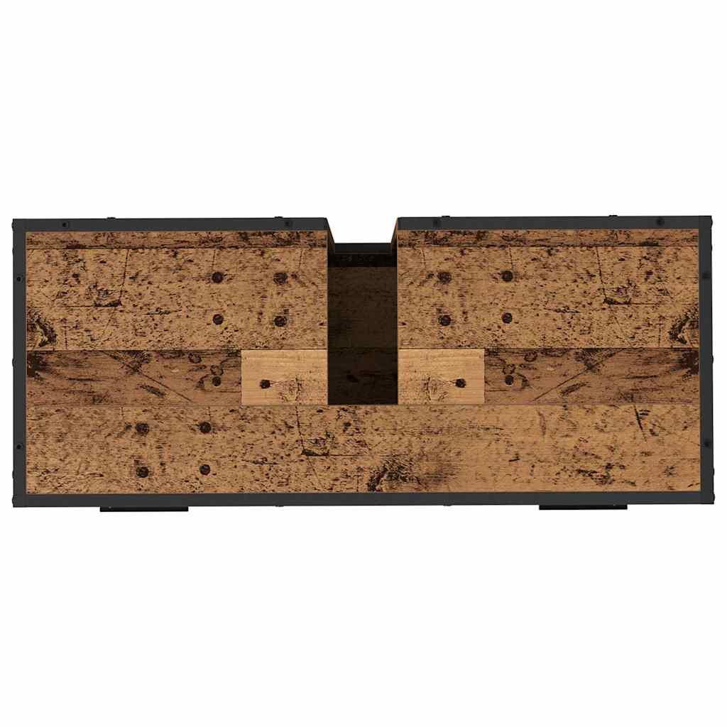 vidaXL Badezimmermöbel Set 2 pcs Altholz 80 x 33 x 60 cm Holzwerkstoff