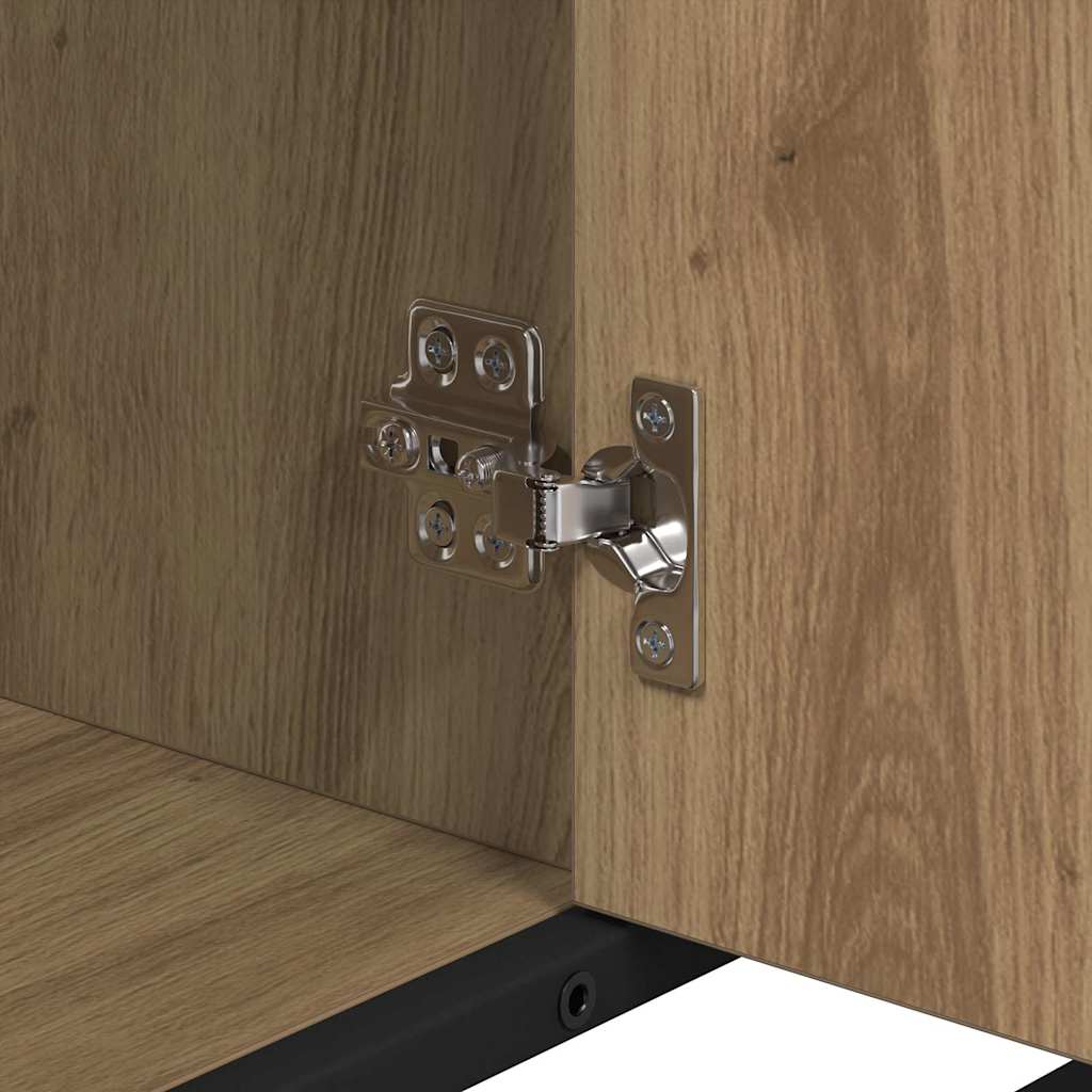 vidaXL Badezimmermöbel Set mit Tür 2 pcs Artisan-Eiche 80 x 33 x 60 cm