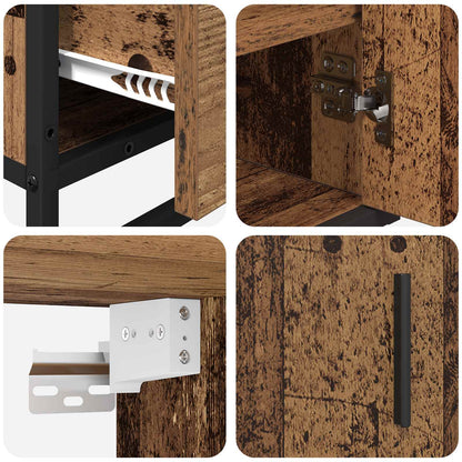 vidaXL Badezimmermöbel-Set mit Schubladen 3 pcs Altholz Holzwerkstoff