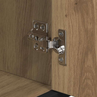 vidaXL Badezimmermöbel Set mit Tür 4 pcs Artisan-Eiche 80 x 33 x 60 cm