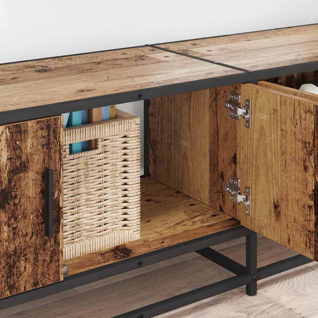 vidaXL TV-Einheiten 2 pcs Altholz 240 x 35 x 41 cm Holzwerkstoff