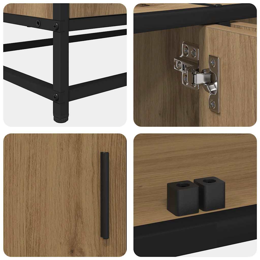 vidaXL TV-Einheiten 2 pcs Artisan-Eiche 240 x 35 x 41 cm Holzwerkstoff
