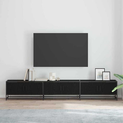 vidaXL TV-Einheiten 2 pcs Schwarz Eichen-Optik 240 x 35 x 41 cm