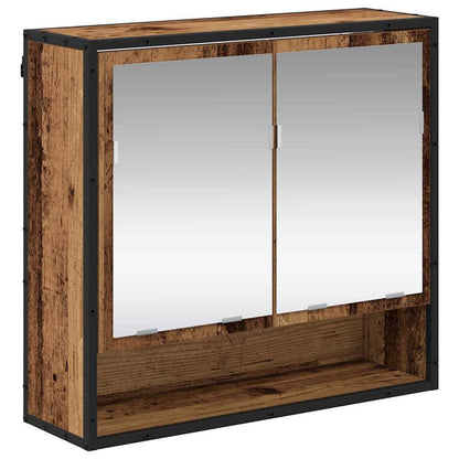 vidaXL Badezimmermöbel-Set mit Schubladen 4 pcs Altholz Holzwerkstoff