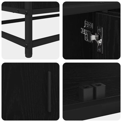 vidaXL TV-Einheiten 2 pcs Schwarz Eichen-Optik 210 x 35 x 41 cm