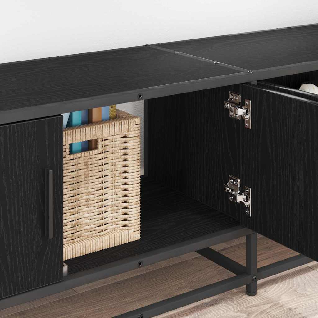 vidaXL TV-Einheiten 2 pcs Schwarz Eichen-Optik 210 x 35 x 41 cm