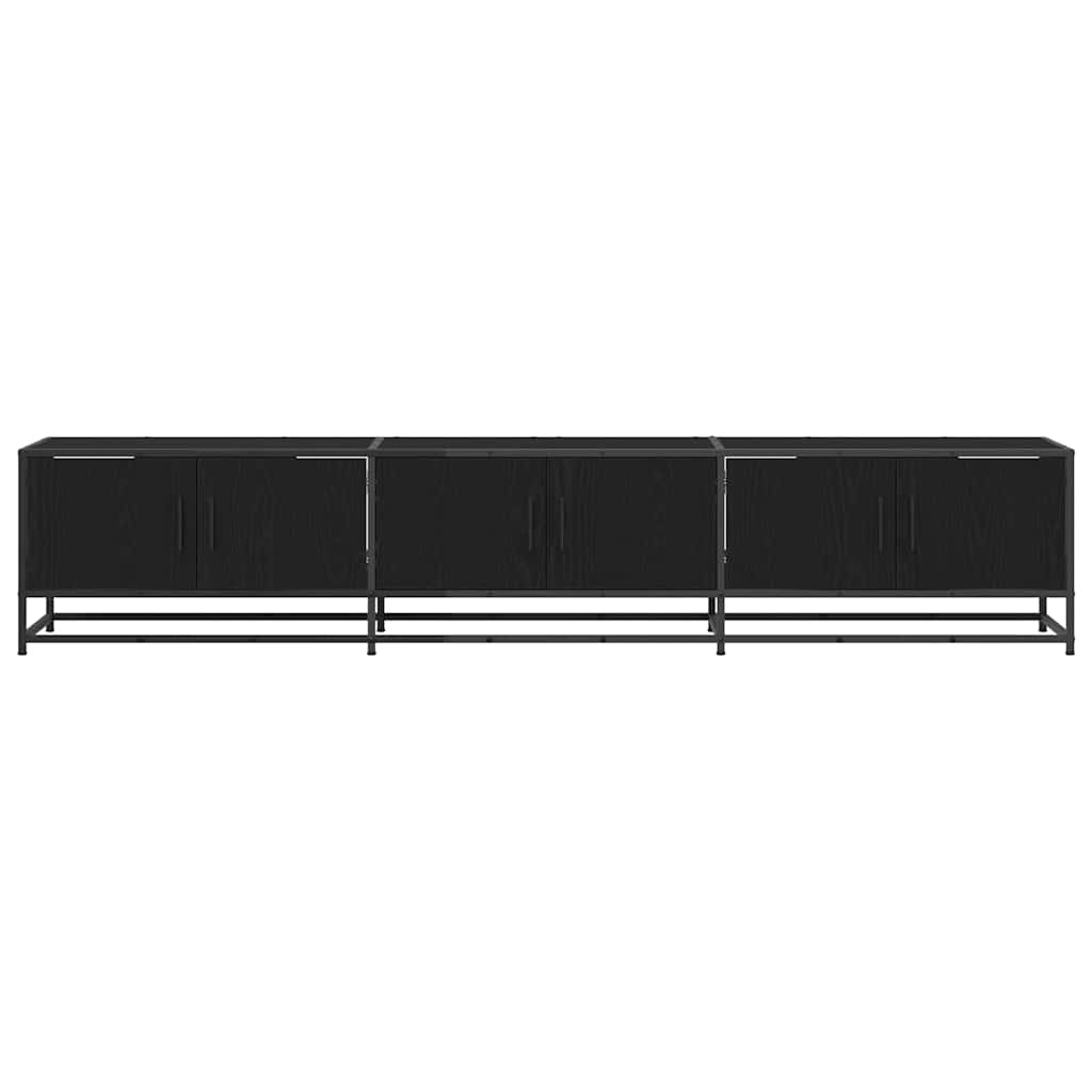 vidaXL TV-Einheiten 2 pcs Schwarz Eichen-Optik 210 x 35 x 41 cm