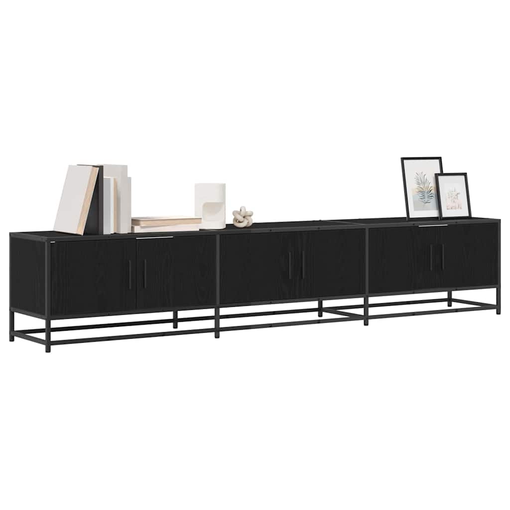 vidaXL TV-Einheiten 2 pcs Schwarz Eichen-Optik 210 x 35 x 41 cm