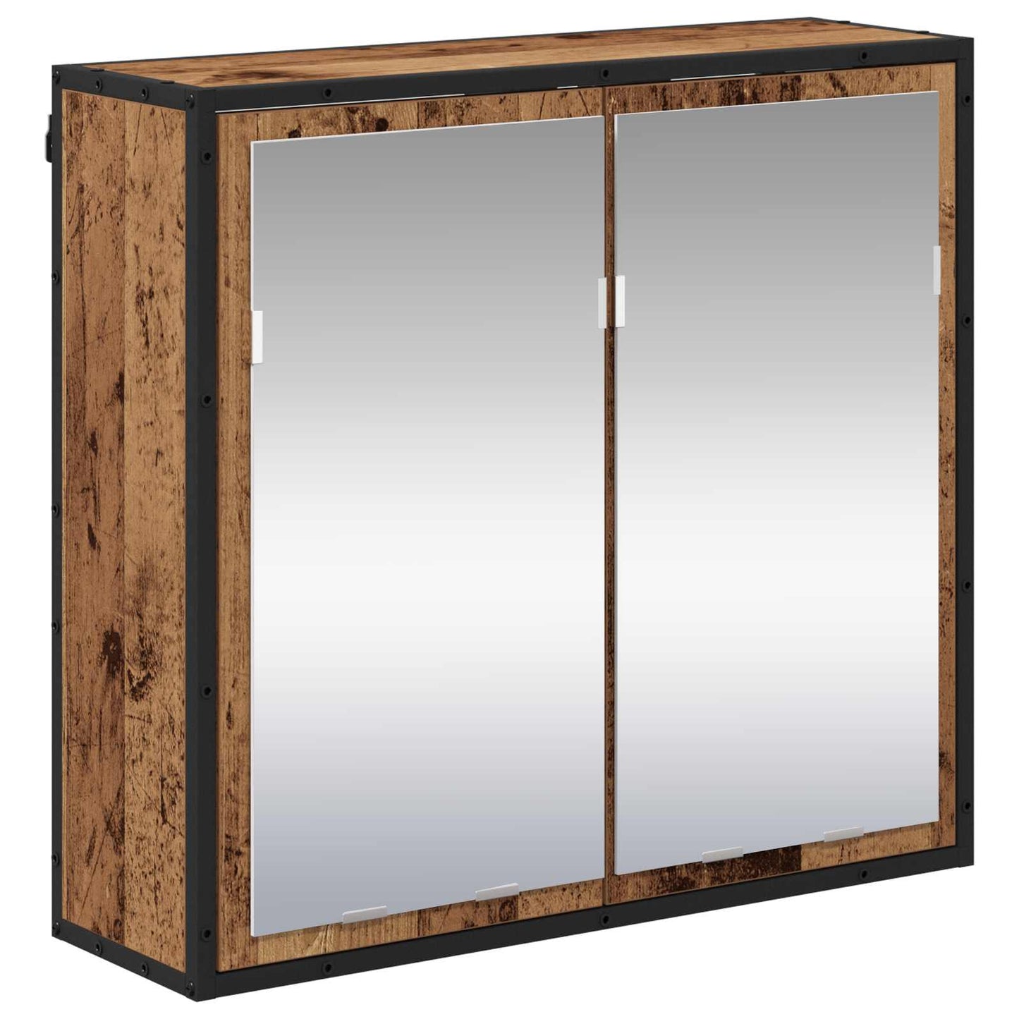 vidaXL Badezimmermöbel-Set mit Schubladen 3 pcs Altholz Holzwerkstoff
