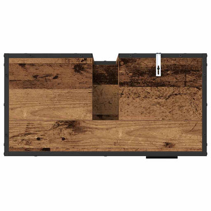vidaXL Badezimmermöbel-Set mit Schubladen 3 pcs Altholz Holzwerkstoff