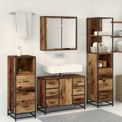 vidaXL Badezimmermöbel Set 4 pcs Altholz 80 x 33 x 60 cm Holzwerkstoff