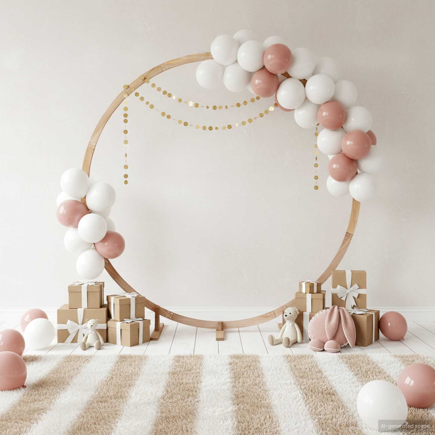 Hochzeitsbogen Hellbraun 224 x 80 x 220 cm Massivholz Kiefer