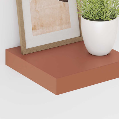 vidaXL Wandregal Wandmontiert Rot 23 x 23,5 x 4 cm Holzwerkstoff