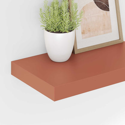vidaXL Wandregal Wandmontiert 2 pcs Rot 40 x 23,5 x 4 cm Holzwerkstoff