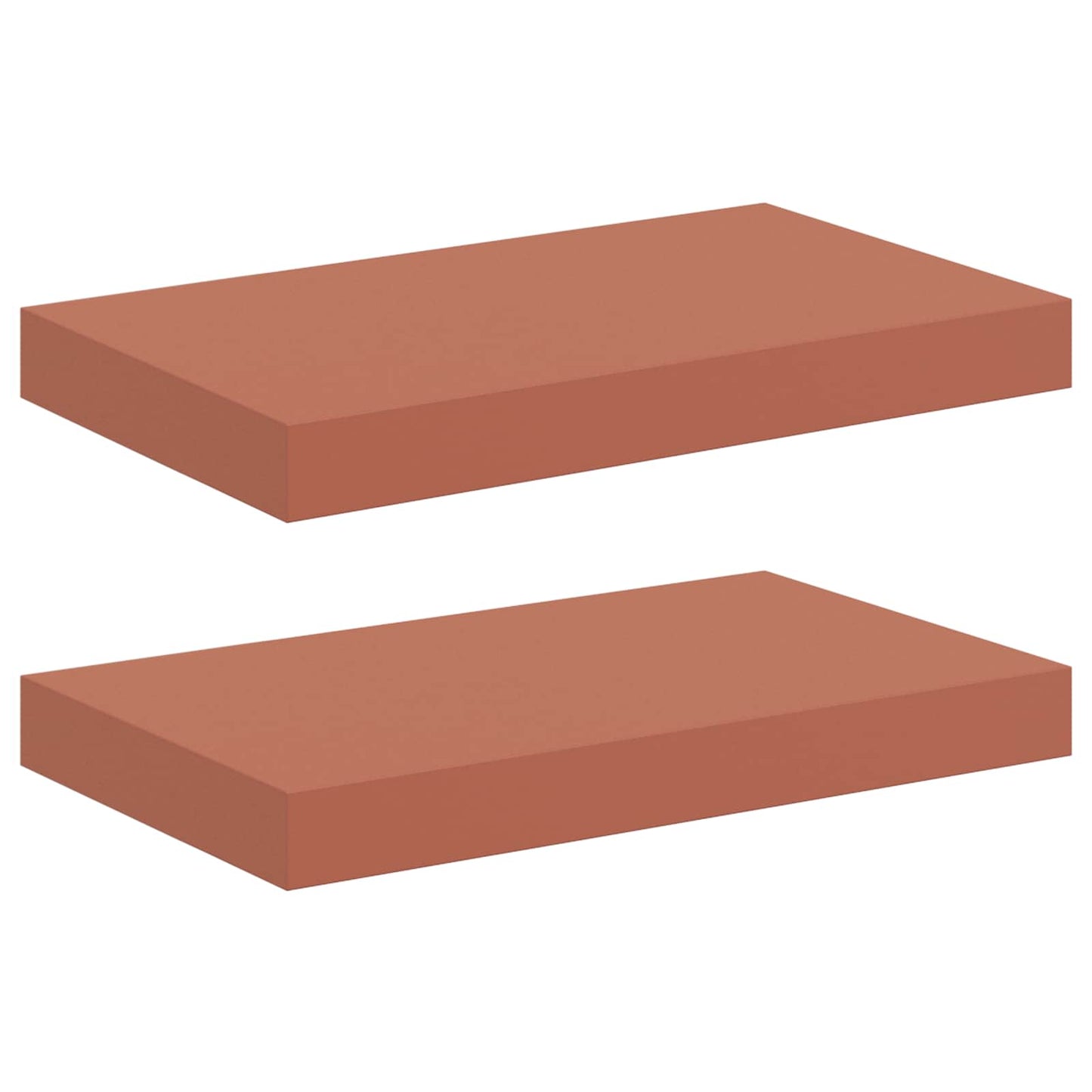 vidaXL Wandregal Wandmontiert 2 pcs Rot 40 x 23,5 x 4 cm Holzwerkstoff