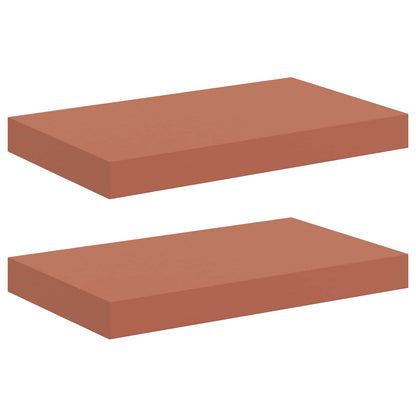 vidaXL Wandregal Wandmontiert 2 pcs Rot 40 x 23,5 x 4 cm Holzwerkstoff