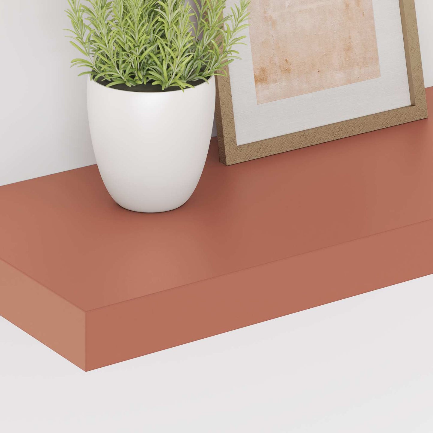 vidaXL Wandregal Wandmontiert Rot 50 x 23 x 4 cm Holzwerkstoff