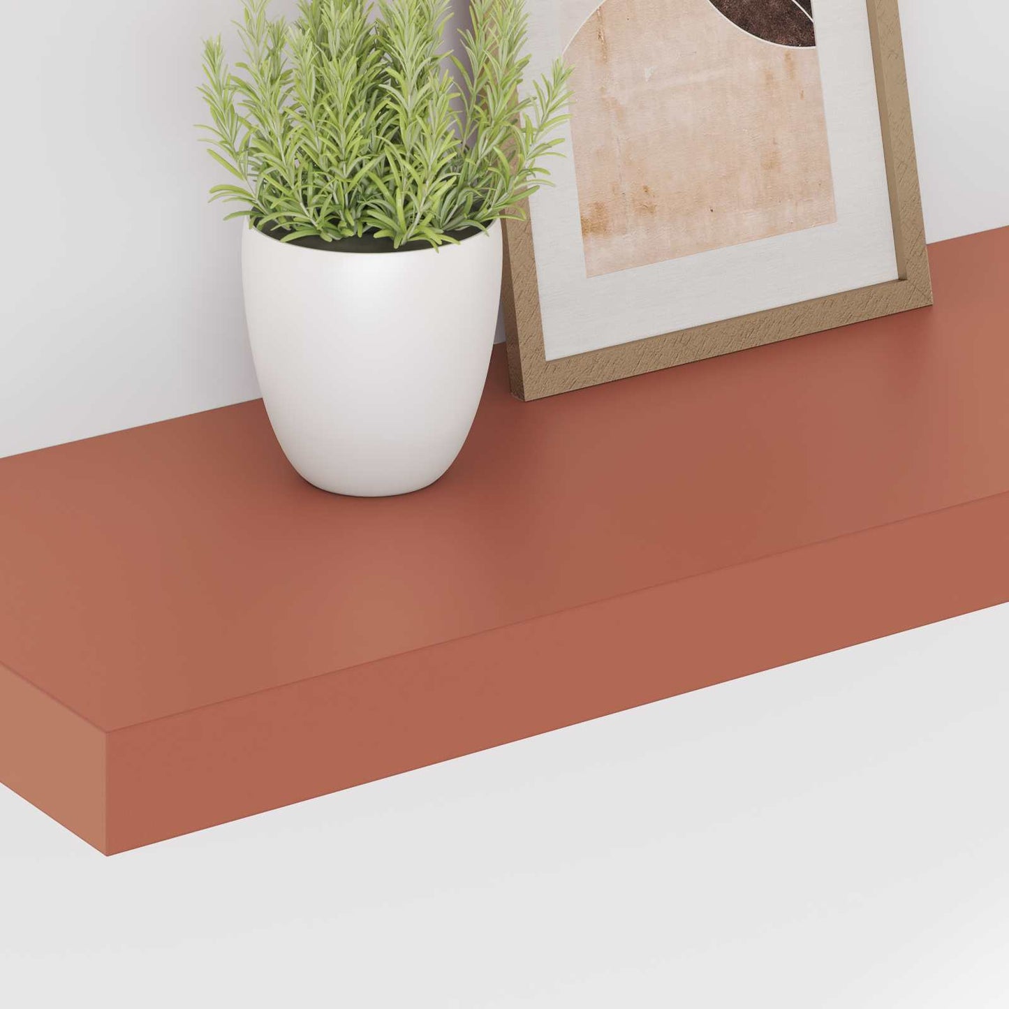 vidaXL Wandregal Wandmontiert 2 pcs Rot 60 x 23 x 4 cm Holzwerkstoff