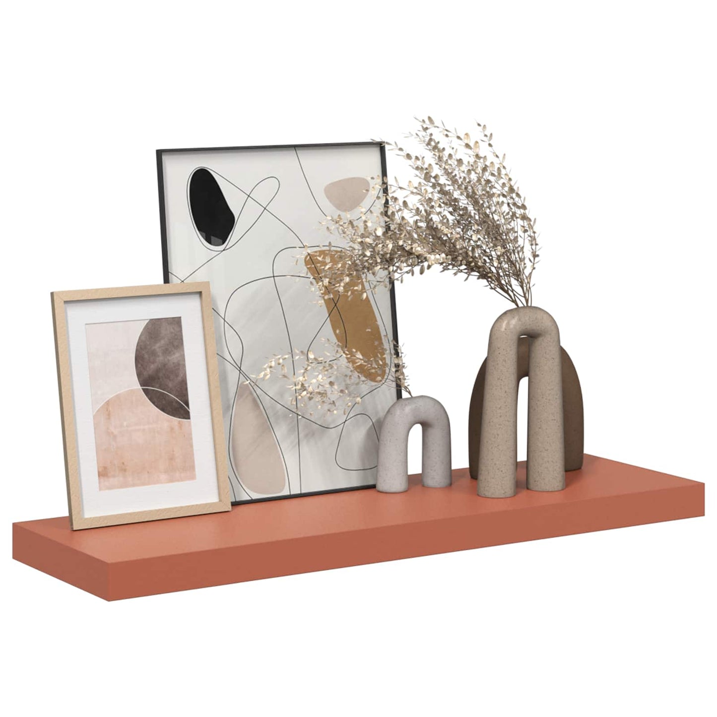 Wandregal Wandmontiert 2 pcs Rot 90 x 23,5 x 4 cm Holzwerkstoff