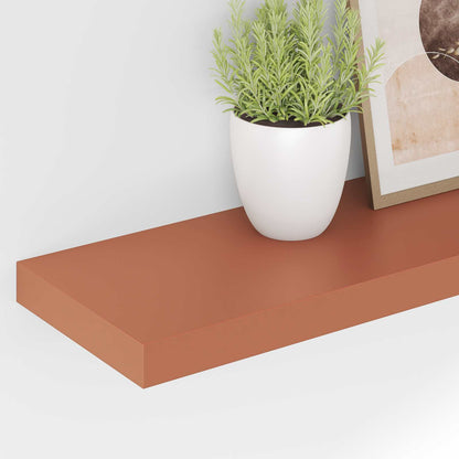 vidaXL Wandregal 2 pcs Rot 120 x 23,5 x 4 cm Holzwerkstoff
