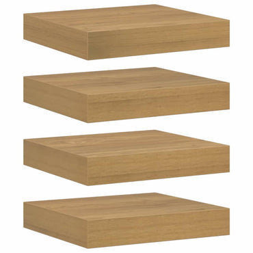 vidaXL Wandregal 4 pcs Braun 23 x 23,5 x 4 cm Holzwerkstoff