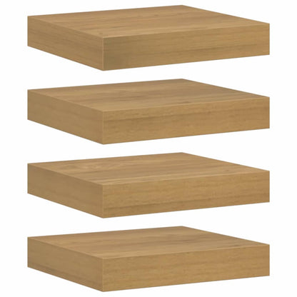 vidaXL Wandregal 4 pcs Braun 23 x 23,5 x 4 cm Holzwerkstoff