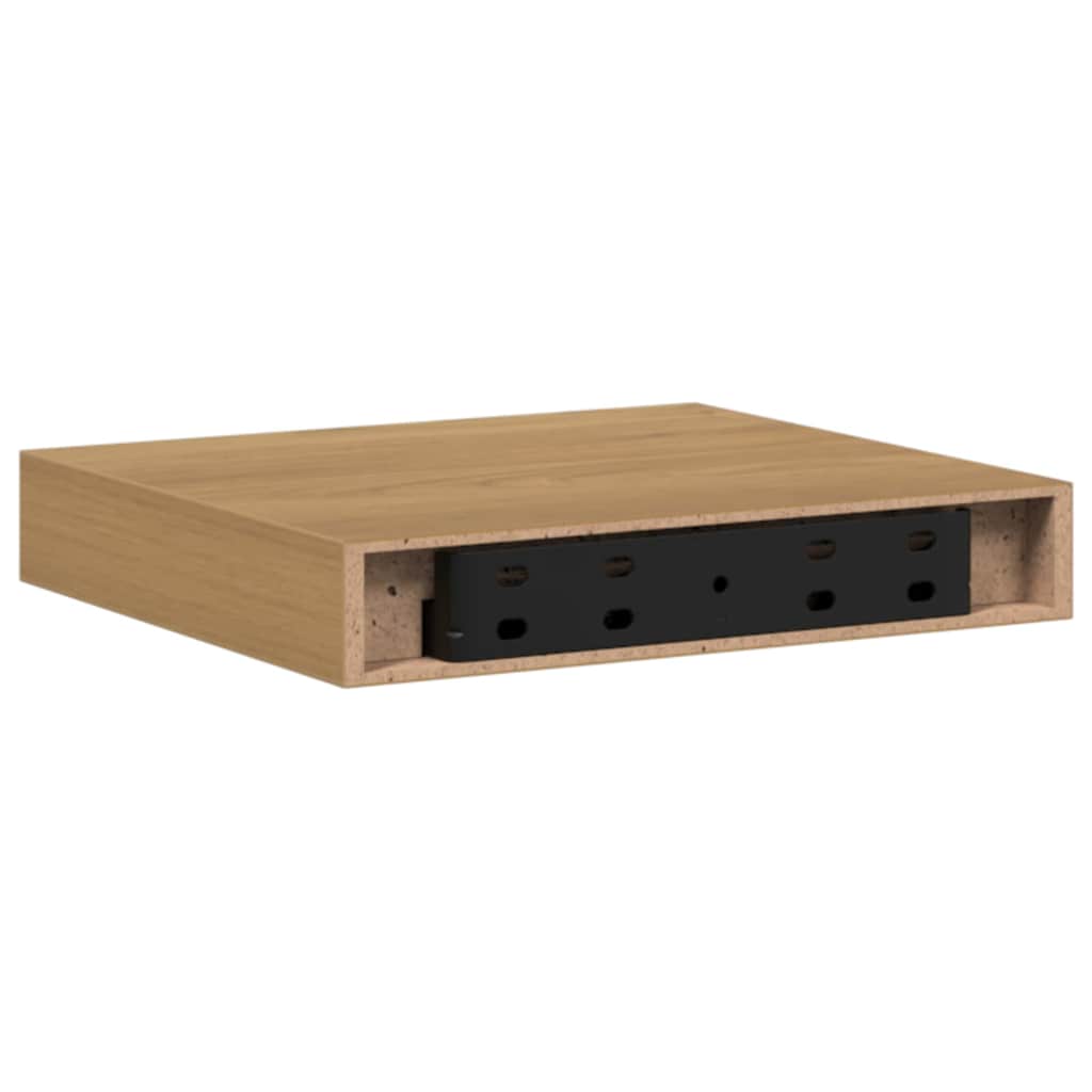 vidaXL Wandregal 4 pcs Braun 23 x 23,5 x 4 cm Holzwerkstoff