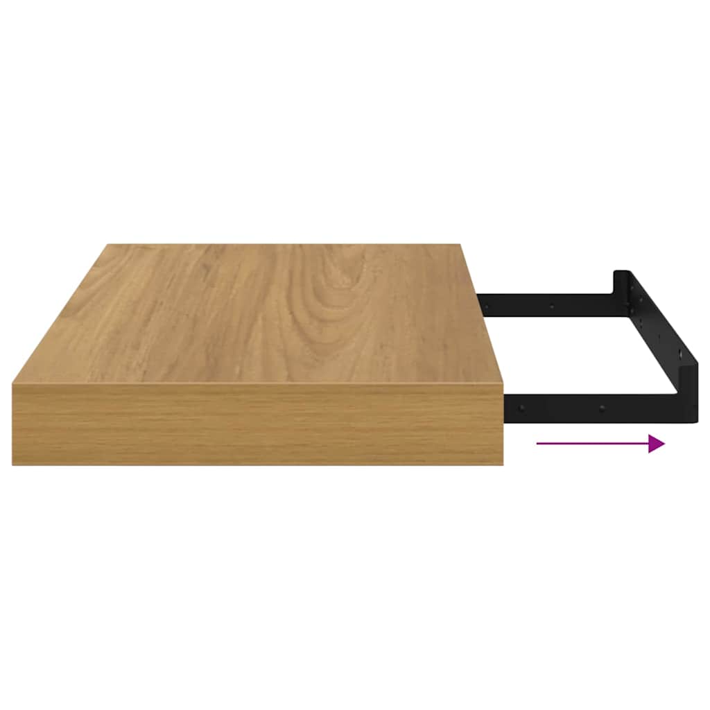 vidaXL Wandregal Wandmontiert Braun 40 x 23,5 x 4 cm Holzwerkstoff