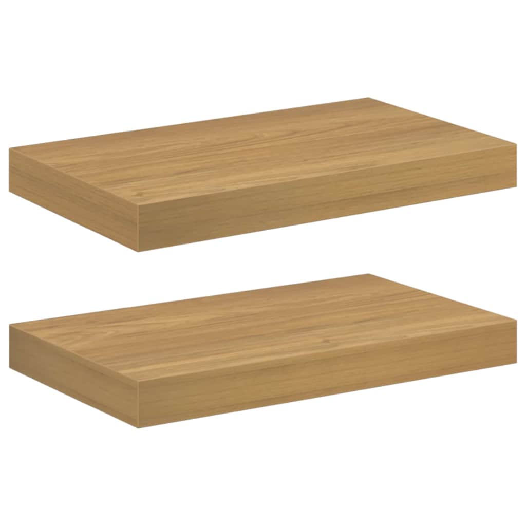 vidaXL Wandregal 2 pcs Braun 40 x 23,5 x 4 cm Holzwerkstoff