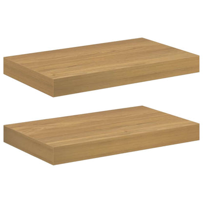 vidaXL Wandregal 2 pcs Braun 40 x 23,5 x 4 cm Holzwerkstoff
