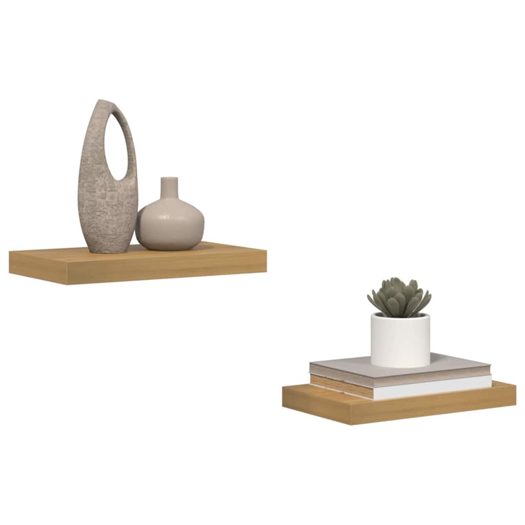 vidaXL Wandregal 2 pcs Braun 40 x 23,5 x 4 cm Holzwerkstoff