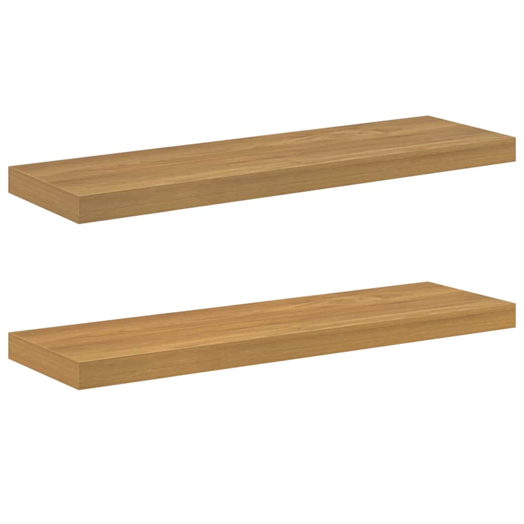 vidaXL Wandregal 2 pcs Braun 90 x 23,5 x 4 cm Holzwerkstoff