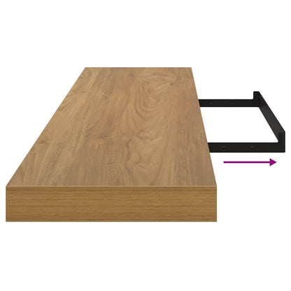 vidaXL Wandregal Wandmontiert Braun 120 x 23,5 x 4 cm Holzwerkstoff